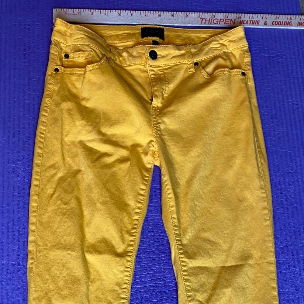 Mustard color Skinny women pants